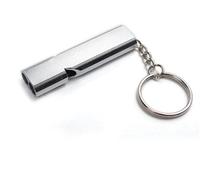 AYHYHLJZJ 2 silbatos de emergencia - Silbato de señalización de 150 dB, resistente, de metal, accesorio ideal para educación física y seguridad