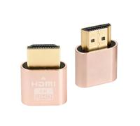 AYHYHLJZJ 2PCS HDMI Dummy Plug 4K@60Hz HDR Adaptador Virtual, Emulador de Pantalla Sin Cabeza, Dongle HDMI, Soporta 3840x2160@60Hz, 1440P@60Hz, 1080P@60Hz, EDID Emulator para GPU/Escritorio Remoto