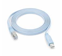 AYHYHLJZJ Cable USB a RJ45 para consola RS232 con chip FTDI para enrutadores y conmutadores Cisco, compatible con Windows, Linux y Mac OS, para configurar periféricos