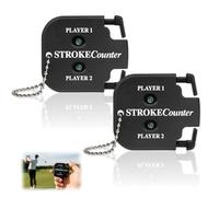 AYHYHLJZJ Contador de Puntuación de Golf Práctico para 2 Jugadores, Mini Medidor de Puntos Portátil con Cadena, Mini Golf Score Shot Contador, Accesorio Esencial para Cualquier Golfista