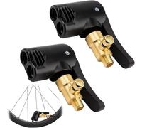 AYHYHLJZJ Mandril de Aire para Neumáticos de Automóvil - Adaptador Universal Bici/Moto/Camión, Compatible Bosch Easy Pump, Válvula Francesa, Rosca 7mm (2 uds., Desinflable)