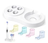 AYHYHLJZJ Portacepillos para cepillos de Dientes eléctricos Oral-B e iO, con Soporte para Cabezales y protección higiénica, Compatible con Cabezales Multicolor para baño.