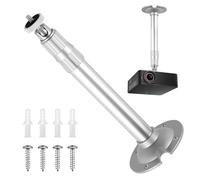 AYHYHLJZJ - Soporte de techo universal de aluminio para mini proyector, inclinación y rotación de 360°, instalación fácil y robusta hasta 5 kg, ideal para oficina, pared y techo