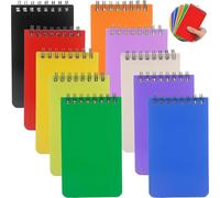 Ayicheyl 10 Piezas Libreta Pequeña, A7 Cuaderno De Bolsillo Colorido, Cuaderno Espiral Mini Block De Notas To Do List Notebook para Viajes, Escuela, Trabajo