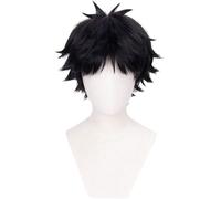 AYIMEIS Akaashi Keiji Cosplay Peluca Negro Disfraz de Anime Haikyuu Keiji Akaashi Wig Navidad Halloween Carnaval Fiesta Etapa Rendimiento Accesorios Peluca Anime Adulto