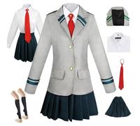 AYIMEIS Disfraz de Anime My Hero Academia para Mujer MHA Cosplay Midoriya Izuku Todoroki Shoto Uniforme Escolar Navidad Halloween Carnaval Fiesta Etapa Rendimiento Disfraces Adulto