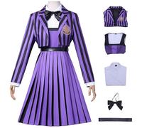 AYIMEIS Disfraz de Enid Sinclair para Mujer Miércoles Season 2 Nevermore Academy Cosplay Enid Sinclair Uniformes Escolares Navidad Halloween Carnaval Fiesta Etapa Rendimiento Disfraces Adulto