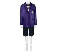 AYIMEIS Disfraz de Pugsley Addams para Hombre Miércoles Season 2 Nevermore Academy Cosplay Pugsley Uniformes Escolares Navidad Halloween Carnaval Fiesta Etapa Rendimiento Disfraces Adulto