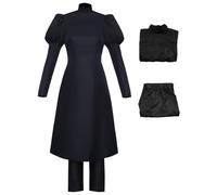 AYIMEIS Mei Mei Cosplay Costume Vestido y Pantalón Disfraz de Anime Costume MeiMei Uniforme Negro/Azul Navidad Halloween Carnaval Fiesta Etapa Rendimiento Disfraces Adulto