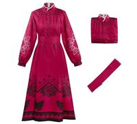 AYIMEIS Mujer Disfraz de Alma Madrigal Vestido de Princesa Mágica Mirabel Alma Cosplay Costume Navidad Halloween Carnaval Fiesta Escenario Actuación Traje para Adultos