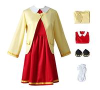 AYIMEIS Mujer Disfraz de Anya con Peluca Anime Spy X Family Cosplay Costume Anya Forger Uniforme Completo Navidad Halloween Carnaval Cosplay Fiesta Traje para Adulto S-3XL