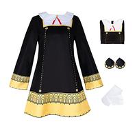 AYIMEIS Mujer Disfraz de Anya con Peluca Anime Spy X Family Cosplay Costume Anya Forger Uniforme Completo Navidad Halloween Carnaval Cosplay Fiesta Traje para Adulto S-3XL