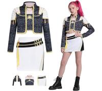 AYIMEIS Niña Disfraz de Mira Completo Disfraz de Anime Demonio Cazador Costume Girl Group Mira Cosplay Uniforme Negro Navidad Halloween Carnaval Fiesta Etapa Rendimiento Disfraces Niños 100-160