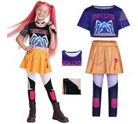 AYIMEIS Niña Disfraz de Mira Completo Disfraz de Anime Demonio Cazador Costume Girl Group Mira Cosplay Uniforme Navidad Halloween Carnaval Fiesta Etapa Rendimiento Disfraces Niños 110-160