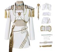 AYIMEIS Niña Disfraz de Mira Completo Disfraz de Anime Demonio Cazador Costume Girl Group Mira Cosplay Uniforme Blanco Navidad Halloween Carnaval Fiesta Etapa Rendimiento Disfraces Niños 110-150