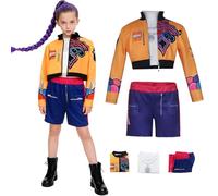 AYIMEIS Niña Disfraz de Rumi Completo Disfraz de Anime Demonio Cazador Costume Girl Group Rumi Cosplay Uniforme Navidad Halloween Carnaval Fiesta Etapa Rendimiento Disfraces Niños 110-160