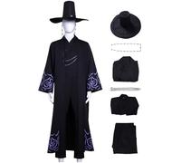 AYIMEIS Saja Boys Jinu Cosplay Completo con Sombrero Disfraz de Anime Demon Hunters Costume Sajaboys Jinu Uniforme Navidad Halloween Carnaval Fiesta Etapa Rendimiento Traje Adulto