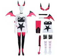 AYIMEIS Verosika Cosplay Disfraz de Hazbin Hotel Costume Helluva Boss Verosika Mayday Uniforme Completo Navidad Halloween Carnaval Fiesta Etapa Rendimiento Anime Disfraces para Adultos