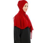 Ayisah Hijab Chiffon Ligero para Mujer - Elegante Hijab Gasa Islámico - Pañuelo Musulmán Transpirable - Sasa Suave y Sedosa Pañuelo - Chal Chiffon Para Damas - Bufanda Accesorio Islámica (Burdeos)
