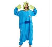 AYJMA Divertidos Pijamas alienígenas de Dibujos Animados para Adultos, Disfraz de Cosplay, Pijamas Kigurumi, Disfraz de Halloween, Mono de Animales XL, Pijamas alienígenas