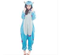 AYJMA Pijamas Onesie Mujer Monster Cartoon Pijamas Kigurumi Pijamas Ropa de Dormir para Navidad Cosplay Disfraz L Sullivan Onesies