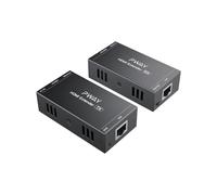 AYJYZHIAG Extensor RJ45 1080P con cable Ethernet Cat6 de 60 m, kit transmisor y receptor vídeo, divisor 1x1, 1x2, 1x4 1x7(1TX-1RX-50M)