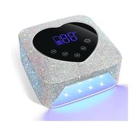 AYJYZHIAG Hogar y Salón Lámpara de uñas UV inalámbrica de 72 W, Recargable, 30 LED, secador de uñas con 5 temporizadores, luz de manicura de Cabina UV for uñas, Herramientas for decoración de uñas(8)