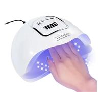 AYJYZHIAG Hogar y Salón Lámpara UV Profesional for uñas, secador de 45 LED con 4 temporizadores y Sensor automático, for Curar Esmalte en Gel