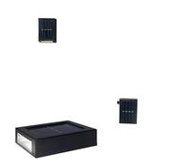 AYJYZHIAG Luz Solar for exteriores, luz de pared arriba y abajo, lámpara impermeable for jardín, paisaje la calle, balcón, patio, decoración porche(Yellow,1 pcs big size)