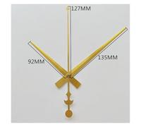 AYJYZHIAG Mecanismo de Movimiento Reloj Pared silencioso for Bricolaje con manecillas, Kit, Juego Piezas Repuesto for reparación Relojes a Pilas(Gold Hands 34,22MM Shaft Length)