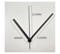 AYJYZHIAG Mecanismo de Movimiento Reloj Pared silencioso for Bricolaje con manecillas, Kit, Juego Piezas Repuesto for reparación Relojes a Pilas(Metal Hands 18,16.5MM Shaft Length)