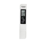 AYJYZHIAG Medidor de Agua Profesional 3 en 1, medidor Temperatura TDS EC, bolígrafo Digital LCD for Prueba, Filtro pureza y Calidad del