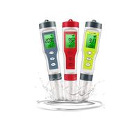 AYJYZHIAG Medidor de pH Multifuncional, Resistente al Agua, comprobador Calidad del, Detector pH/TDS/EC/Temperatura, bolígrafo Prueba con retroiluminación for acuarios y Piscinas(PH TDS Temp)