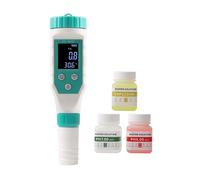 AYJYZHIAG Medidor Digital de Cloro y pH 7 en 1, analizador Calidad del Agua for Piscinas, Aguas Termales, Sal, ORP, TDS, CE Temperatura(Type 1)