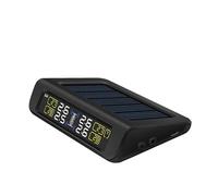 AYJYZHIAG Sistema de monitoreo presión neumáticos TPMS con Fuente alimentación Solar y 4 sensores externos Que miden PSI/Bar(882-WI-Sliver)