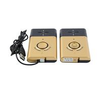 AYJYZHIAG Timbre intercomunicador de Voz inalámbrico, Monitor conversación bidireccional con botón Unidad Exterior, Receptor Interior, Timbre Puerta Seguridad Inteligente for el hogar(Gold 1pcs)