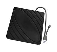 AYJYZHIAG Unidad óptica Externa de BLU-Ray, grabadora 3D portátil, Reproductor CD y DVD RW for Ordenador, PC, Windows 10, 11 Mac