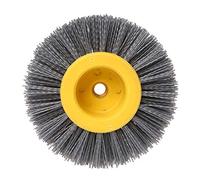 AYKNINGD Cepillo Abrasivo De Nailon, Cepillo De Nailon Muela abrasiva de Pulido con Cabezal de Cepillo de Alambre de Acero abrasivo Uso Apto para desbarbado 150x40mmxM14(180)