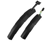 AYKNINGD Guardabarros Bicicleta,Guardabarros MTB Bicicleta Fender TELESCÓPICO PLATABLE MONTAÑA Mudo DE Coche 26 27.5 Pulgadas de Longitud Cola Agua Larga(Black)