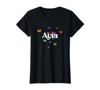 AYLA - Hermoso nombre de niña con mariposas coloridas Camiseta