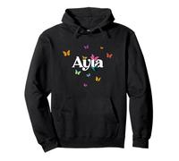 AYLA - Hermoso nombre de niña con mariposas coloridas Sudadera con Capucha