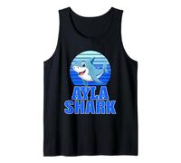 Ayla Shark Family Reunion Squad Primer Apellido Camiseta sin Mangas