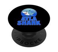 Ayla Shark Family Reunion Squad Primer Apellido PopSockets PopGrip Adhesivo