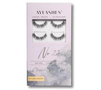 AYLASHES - Extensiones de pestañas DIY Maxi Box N.º 22 | 6 pares de pestañas | hasta 7 días de duración | Pestañas DIY Set para el hogar | Pestañas artificiales | Pestañas adhesivas | Juego de
