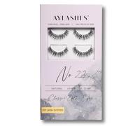 AYLASHES - Extensiones de pestañas DIY Maxi Box N.º 23 | 6 pares de pestañas | hasta 7 días de duración | Pestañas DIY Set para el hogar | Pestañas artificiales | Pestañas adhesivas | Juego de