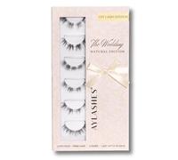 AYLASHES The Wedding Natural Edition DIY - Extensiones de pestañas de edición limitada para 6 pares de extensiones de pestañas para looks de novia naturales de ojos de muñeca a ojos de gato con hasta