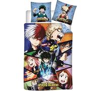 My Hero Academia - Juego de Funda nórdica de 140 x 200 cm y Funda de Almohada de 63 x 63 cm, poliéster