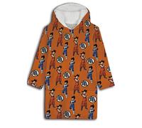 Aymax Dragon Ball Z Oversize - Sudadera de forro polar con estampado (talla adulta), naranja