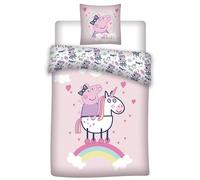 Aymax Funda de edredón, diseño de Peppa Pig