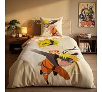 AYMAX Funda Nordica Algodón 140X200Cm para Cama De 90Cm De Naruto